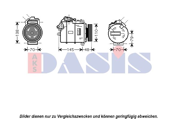 AKS DASIS Компрессор, кондиционер 850358N